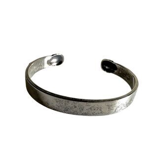 Until there's a cure  HIV  awareness silver plated   cuff bracelet